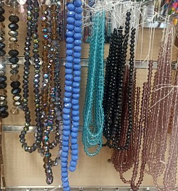 Szklane kryształki - sznury