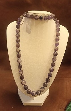 Naszyjnik i bransoletka z ametystu